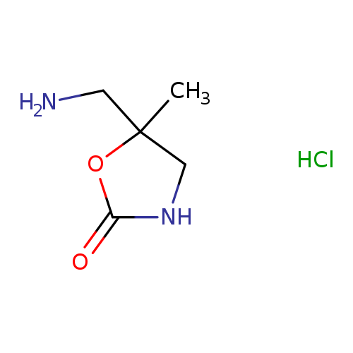 5-(aminomethyl)-5-methyl-1,3-oxazolidin-2-one hydrochloride