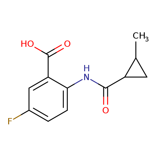 5-fluoro-2-(2-methylcyclopropaneamido)benzoic acid