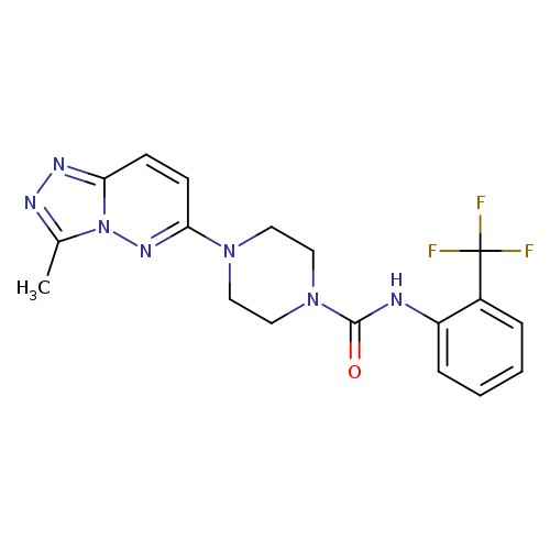 4-{3-methyl-[1,2,4]triazolo[4,3-b]pyridazin-6-yl}-N-[2-(trifluoromethyl)phenyl]piperazine-1-carboxamide