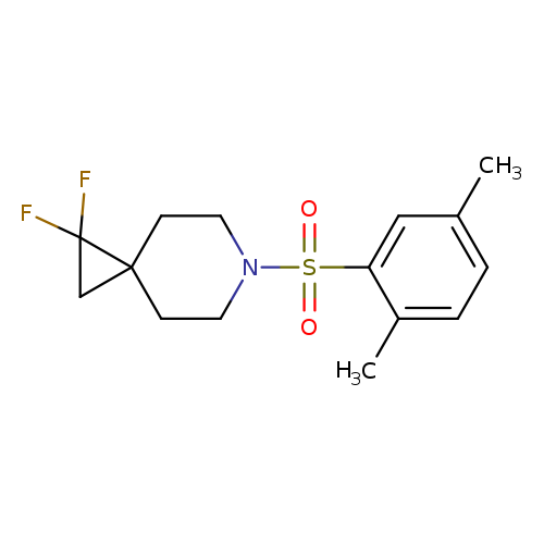 6-(2,5-dimethylbenzenesulfonyl)-1,1-difluoro-6-azaspiro[2.5]octane