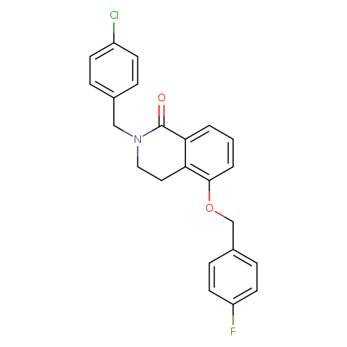 2-[(4-chlorophenyl)methyl]-5-[(4-fluorophenyl)methoxy]-1,2,3,4-tetrahydroisoquinolin-1-one