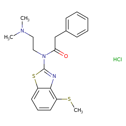 N-[2-(dimethylamino)ethyl]-N-[4-(methylsulfanyl)-1,3-benzothiazol-2-yl]-2-phenylacetamide hydrochloride