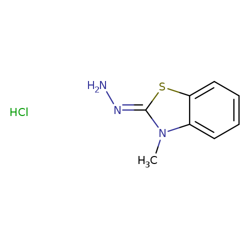 2(3H)-Benzothiazolone, 3-methyl-, hydrazone, monohydrochloride