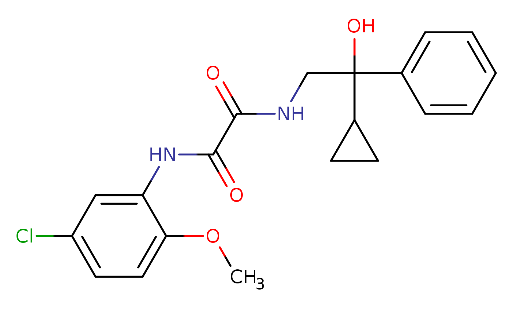 N-(5-chloro-2-methoxyphenyl)-N'-(2-cyclopropyl-2-hydroxy-2-phenylethyl)ethanediamide