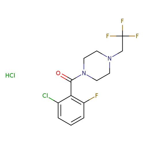 1-(2-chloro-6-fluorobenzoyl)-4-(2,2,2-trifluoroethyl)piperazine hydrochloride