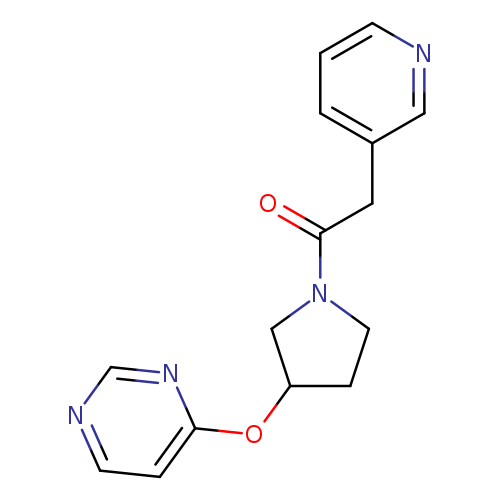 2-(pyridin-3-yl)-1-[3-(pyrimidin-4-yloxy)pyrrolidin-1-yl]ethan-1-one