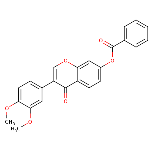 3-(3,4-dimethoxyphenyl)-4-oxo-4H-chromen-7-yl benzoate