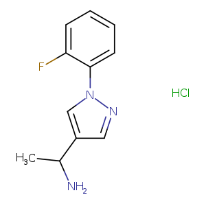 (1-[1-(2-Fluorophenyl)-1h-pyrazol-4-yl]ethyl)amine hydrochloride