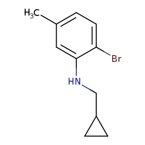 2-bromo-N-(cyclopropylmethyl)-5-methylaniline