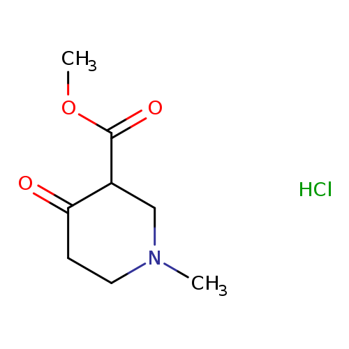 3-Piperidinecarboxylic acid, 1-methyl-4-oxo-, methyl ester, hydrochloride (1:1)