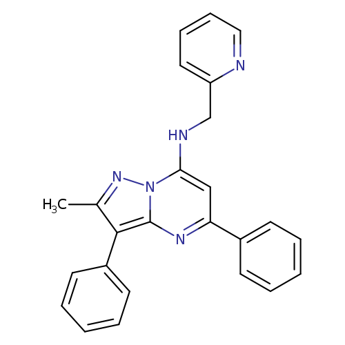 2-methyl-3,5-diphenyl-N-[(pyridin-2-yl)methyl]pyrazolo[1,5-a]pyrimidin-7-amine