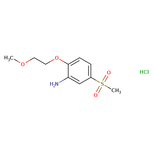 5-methanesulfonyl-2-(2-methoxyethoxy)aniline hydrochloride