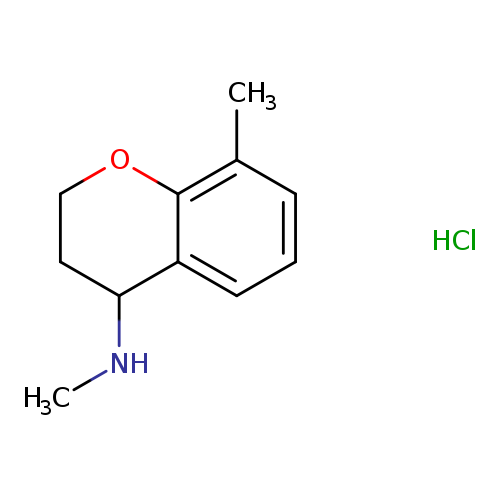 N,8-dimethyl-3,4-dihydro-2H-1-benzopyran-4-aminehydrochloride