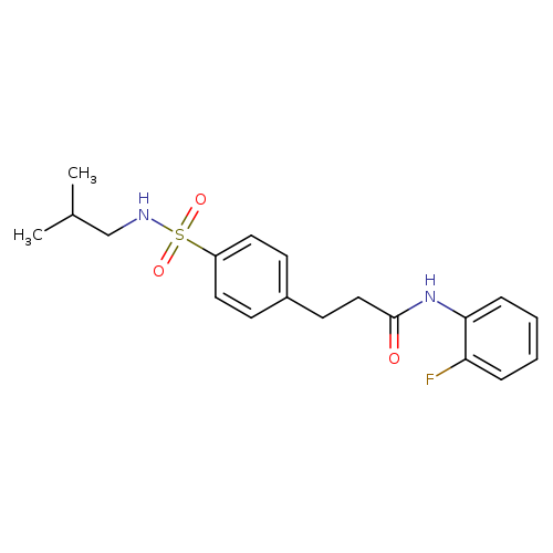 N-(2-fluorophenyl)-3-{4-[(isobutylamino)sulfonyl]phenyl}propanamide