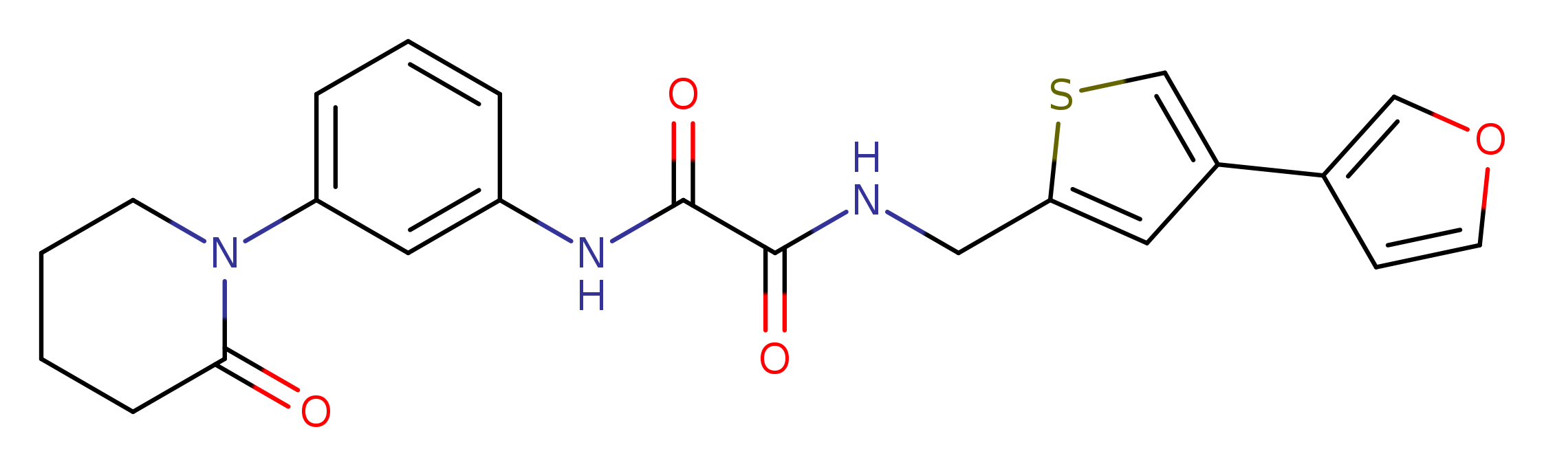 N-{[4-(furan-3-yl)thiophen-2-yl]methyl}-N'-[3-(2-oxopiperidin-1-yl)phenyl]ethanediamide
