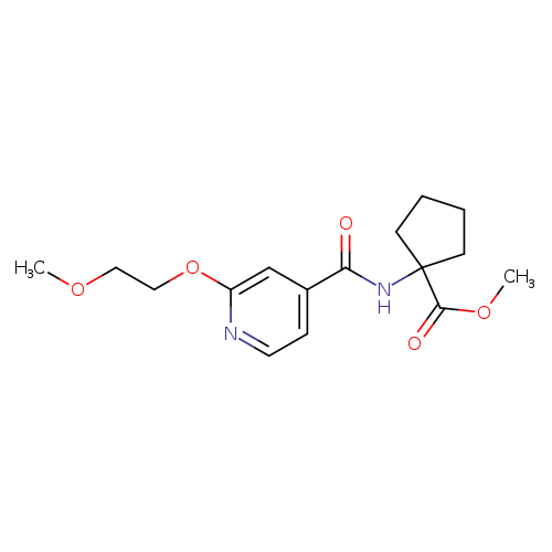 methyl 1-[2-(2-methoxyethoxy)pyridine-4-amido]cyclopentane-1-carboxylate