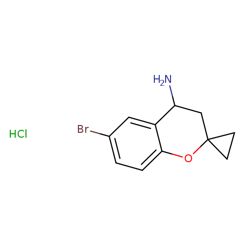 6-bromo-3,4-dihydrospiro[1-benzopyran-2,1'-cyclopropan]-4-amine hydrochloride