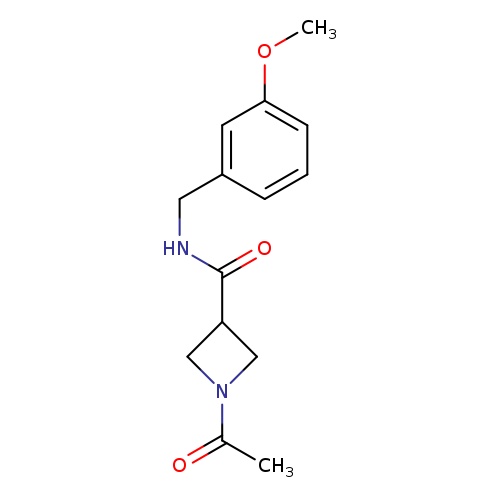 1-acetyl-N-[(3-methoxyphenyl)methyl]azetidine-3-carboxamide