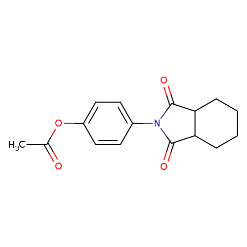 4-(1,3-dioxo-octahydro-1H-isoindol-2-yl)phenyl acetate
