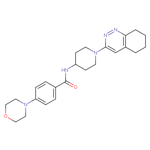 4-(morpholin-4-yl)-N-[1-(5,6,7,8-tetrahydrocinnolin-3-yl)piperidin-4-yl]benzamide
