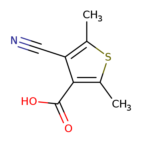4-cyano-2,5-dimethylthiophene-3-carboxylic acid