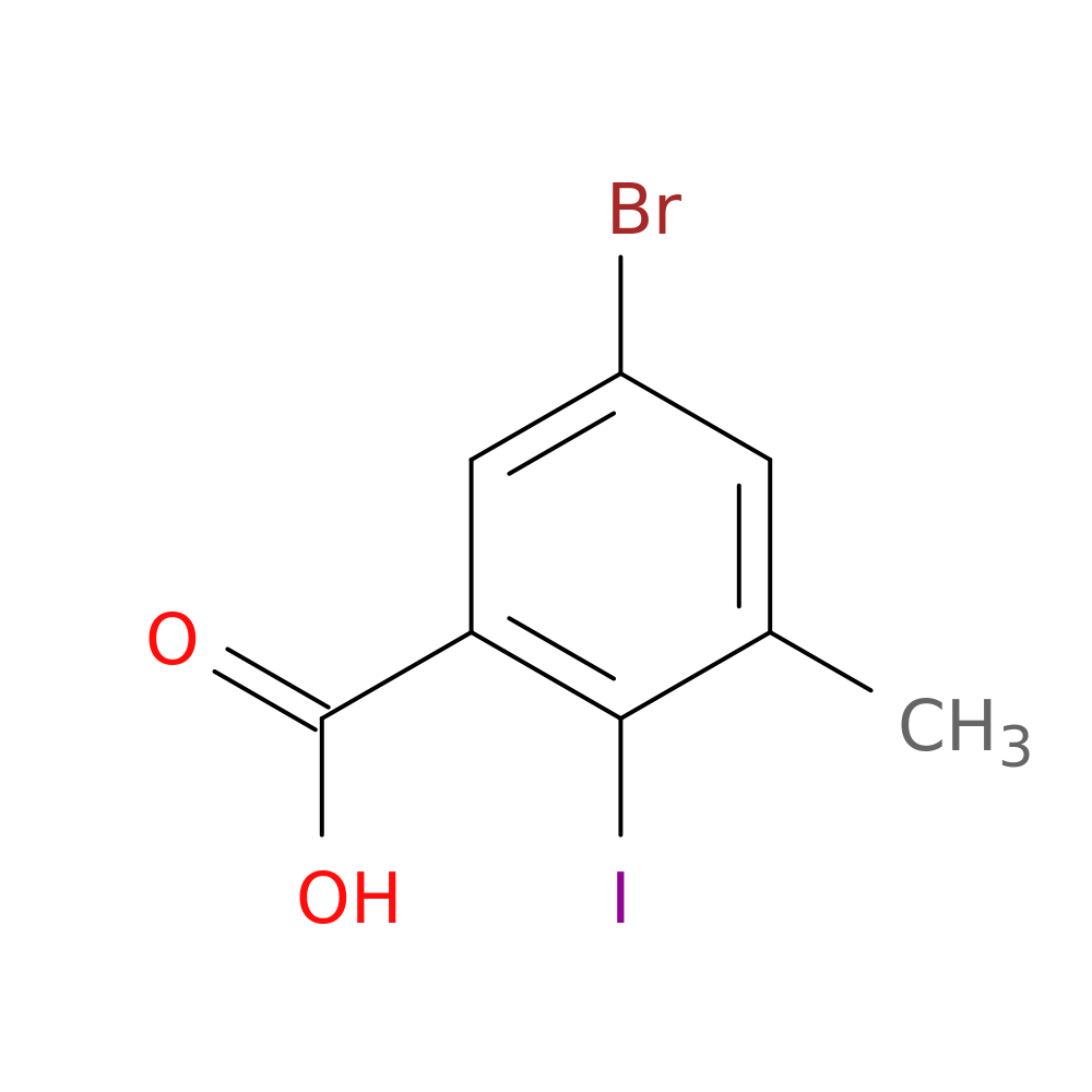 5-bromo-2-iodo-3-methylbenzoic acid