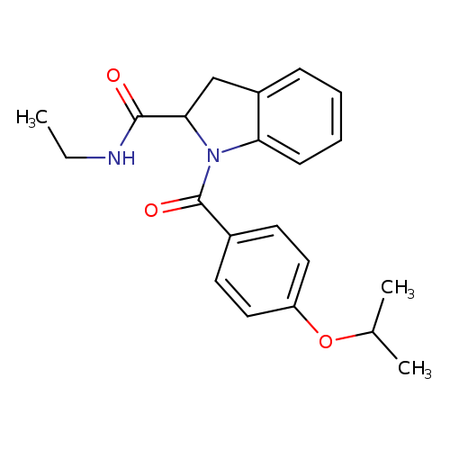N-ethyl-1-[4-(propan-2-yloxy)benzoyl]-2,3-dihydro-1H-indole-2-carboxamide