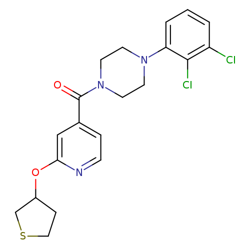 1-(2,3-dichlorophenyl)-4-[2-(thiolan-3-yloxy)pyridine-4-carbonyl]piperazine