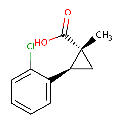 (1R,2R)-2-(2-chlorophenyl)-1-methylcyclopropane-1-carboxylic acid