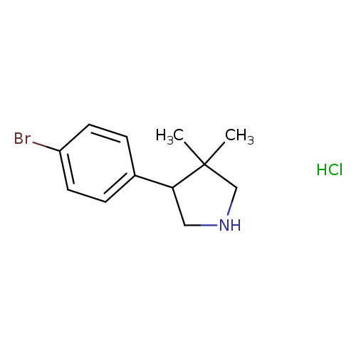 4-(4-bromophenyl)-3,3-dimethylpyrrolidine hydrochloride