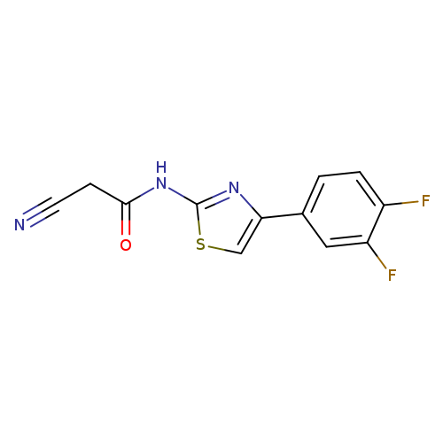 2-cyano-N-[4-(3,4-difluorophenyl)-1,3-thiazol-2-yl]acetamide