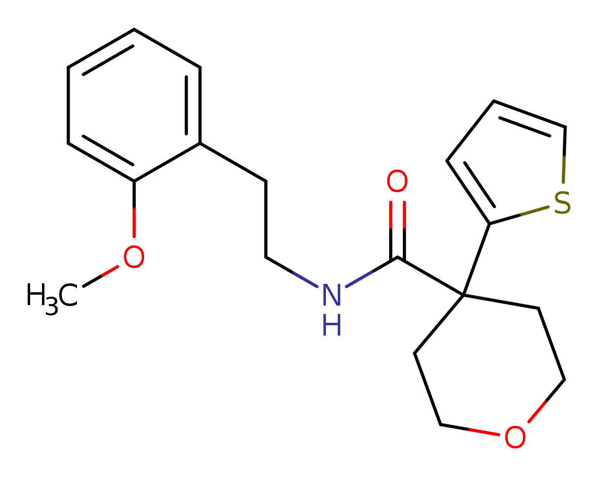 N-[2-(2-methoxyphenyl)ethyl]-4-(thiophen-2-yl)oxane-4-carboxamide