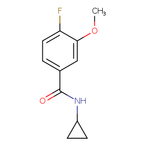 N-Cyclopropyl-4-fluoro-3-methoxybenzamide