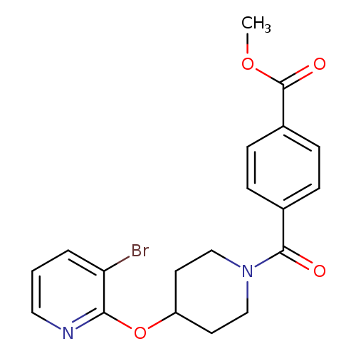 methyl 4-{4-[(3-bromopyridin-2-yl)oxy]piperidine-1-carbonyl}benzoate