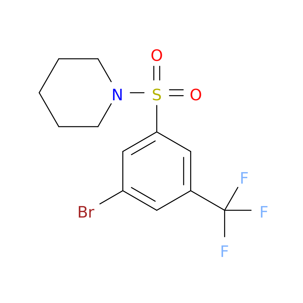 1-(3-Bromo-5-trifluoromethylphenylsulfonyl)piperidine