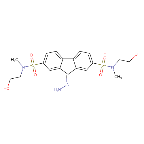 9-hydrazinylidene-N2,N7-bis(2-hydroxyethyl)-N2,N7-dimethyl-9H-fluorene-2,7-disulfonamide