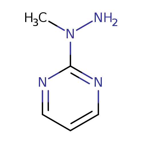 Pyrimidine, 2-(1-methylhydrazino)- (9CI)