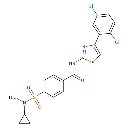 4-[cyclopropyl(methyl)sulfamoyl]-N-[4-(2,5-dichlorophenyl)-1,3-thiazol-2-yl]benzamide
