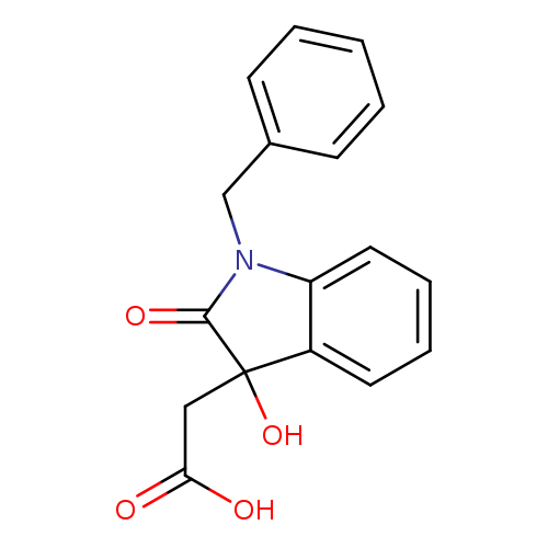 1H-Indole-3-acetic acid, 2,3-dihydro-3-hydroxy-2-oxo-1-(phenylmethyl)-