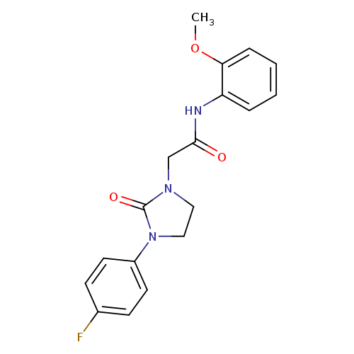 2-[3-(4-fluorophenyl)-2-oxoimidazolidin-1-yl]-N-(2-methoxyphenyl)acetamide