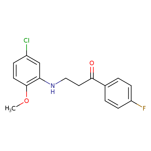 3-((5-Chloro-2-methoxyphenyl)amino)-1-(4-fluorophenyl)propan-1-one