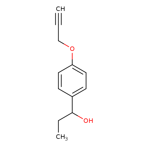 1-[4-(prop-2-yn-1-yloxy)phenyl]propan-1-ol