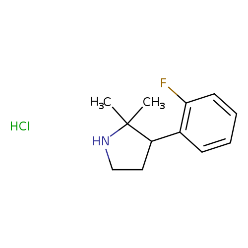3-(2-Fluorophenyl)-2,2-dimethylpyrrolidine hydrochloride