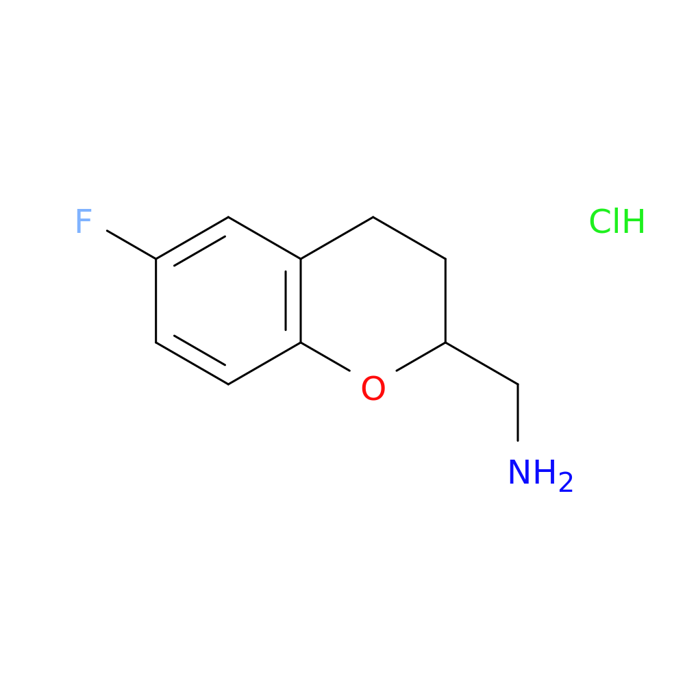 (6-fluoro-3,4-dihydro-2H-1-benzopyran-2-yl)methanamine hydrochloride