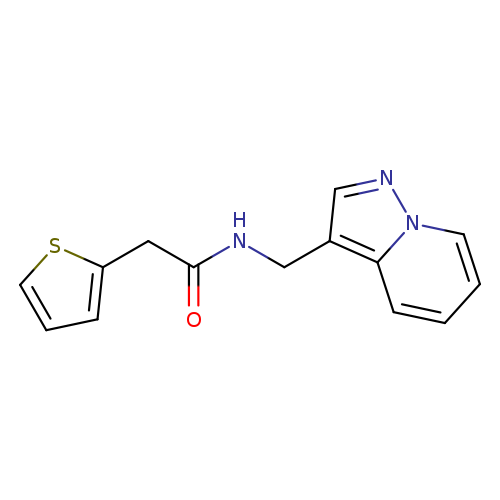 N-({pyrazolo[1,5-a]pyridin-3-yl}methyl)-2-(thiophen-2-yl)acetamide