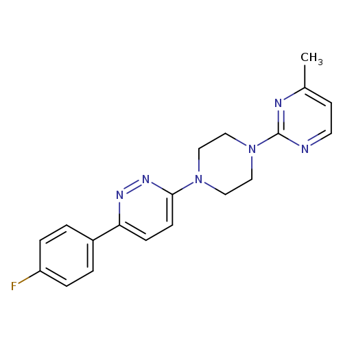 3-(4-fluorophenyl)-6-[4-(4-methylpyrimidin-2-yl)piperazin-1-yl]pyridazine