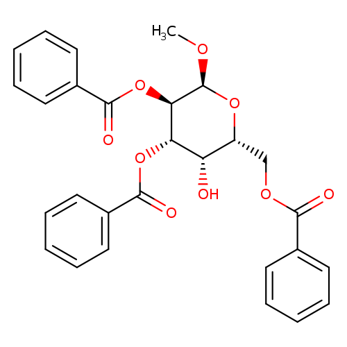 (2S,3R,4S,5S,6R)-6-((Benzoyloxy)methyl)-5-hydroxy-2-methoxytetrahydro-2H-pyran-3,4-diyl dibenzoate
