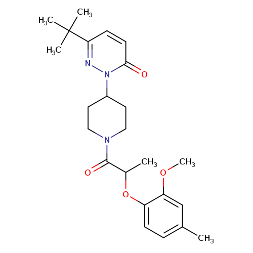 6-tert-butyl-2-{1-[2-(2-methoxy-4-methylphenoxy)propanoyl]piperidin-4-yl}-2,3-dihydropyridazin-3-one