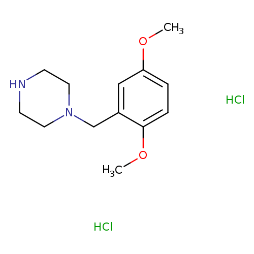 1-[(2,5-dimethoxyphenyl)methyl]piperazine dihydrochloride