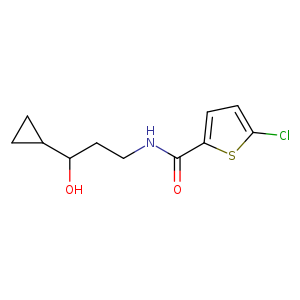 5-chloro-N-(3-cyclopropyl-3-hydroxypropyl)thiophene-2-carboxamide
